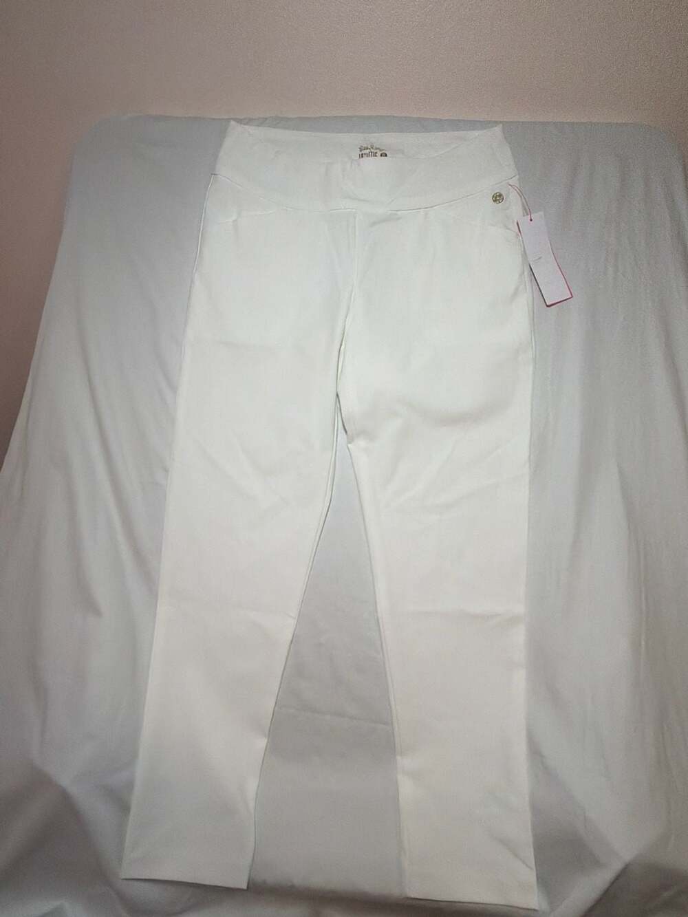 Lilly Pulitzer Luxletic White Weekender High Rise Pants Size 8